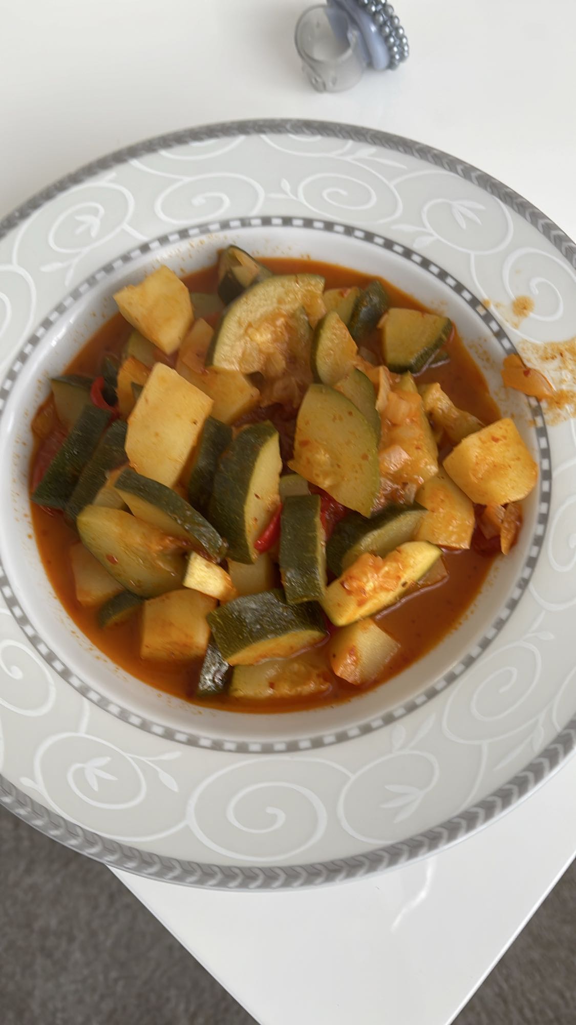 Courgette aardappel stoofpot