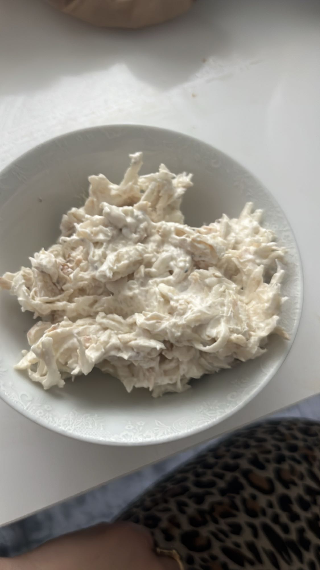 Tavuklu kremalı karışım