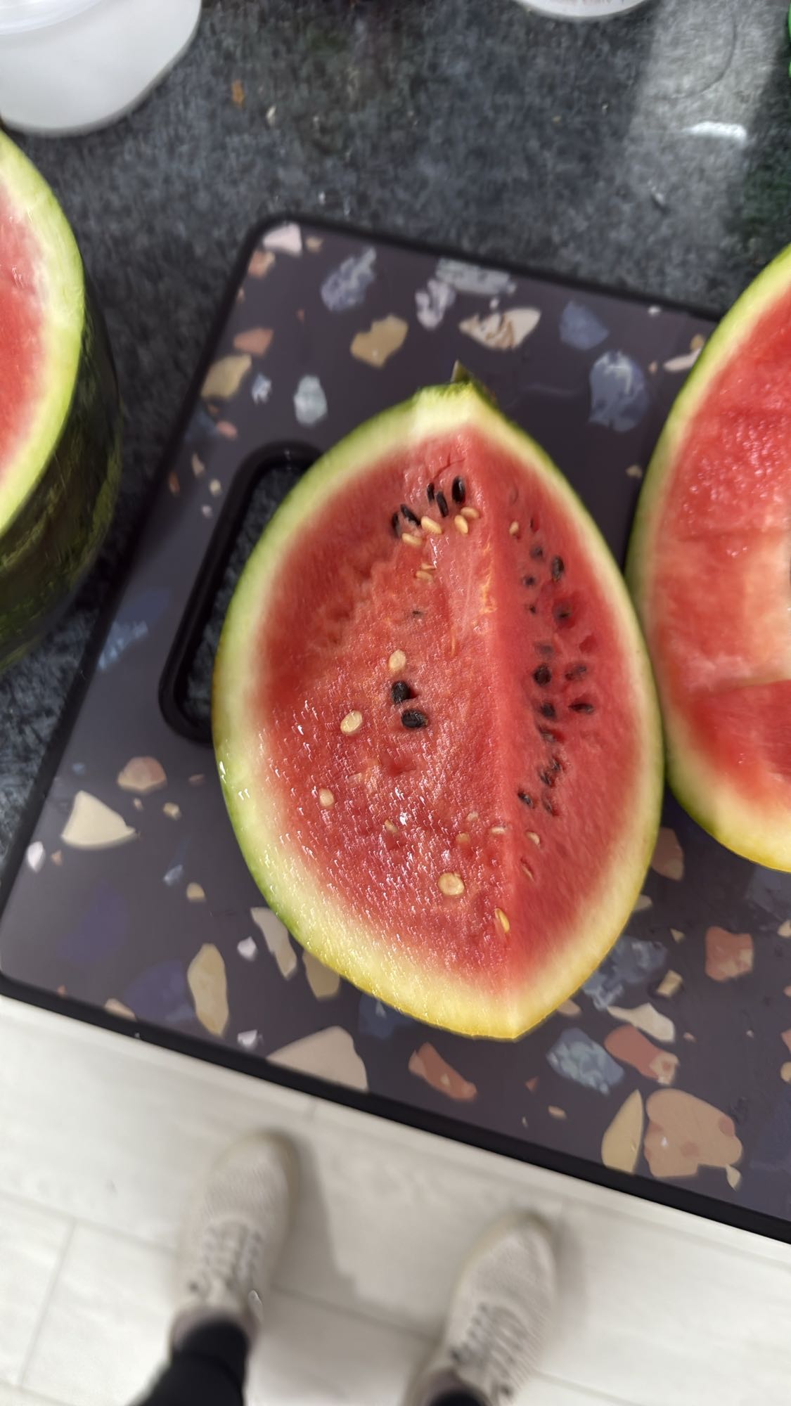 Felie de pepene roșu