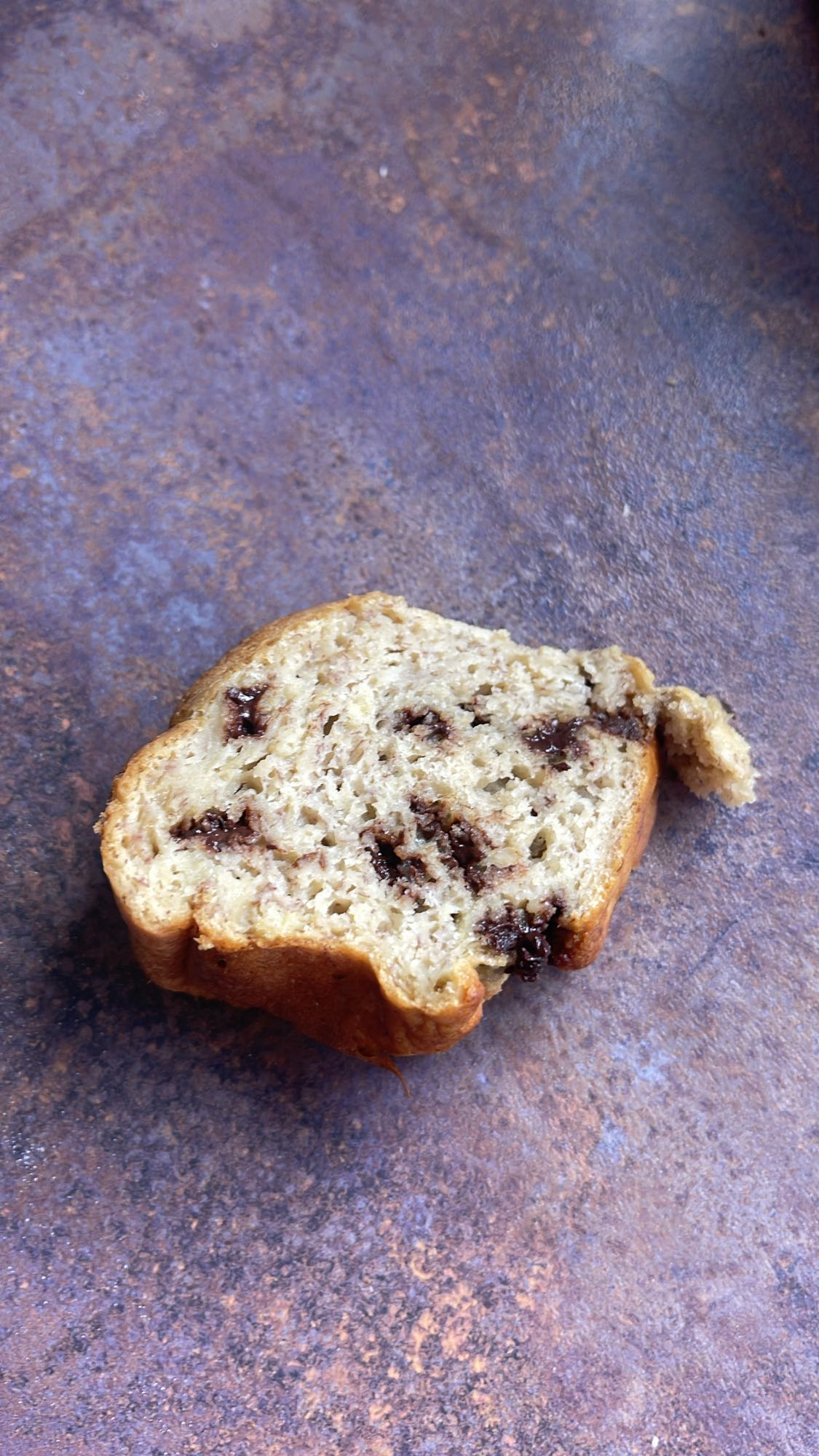 Bananenbrot mit Schokolade