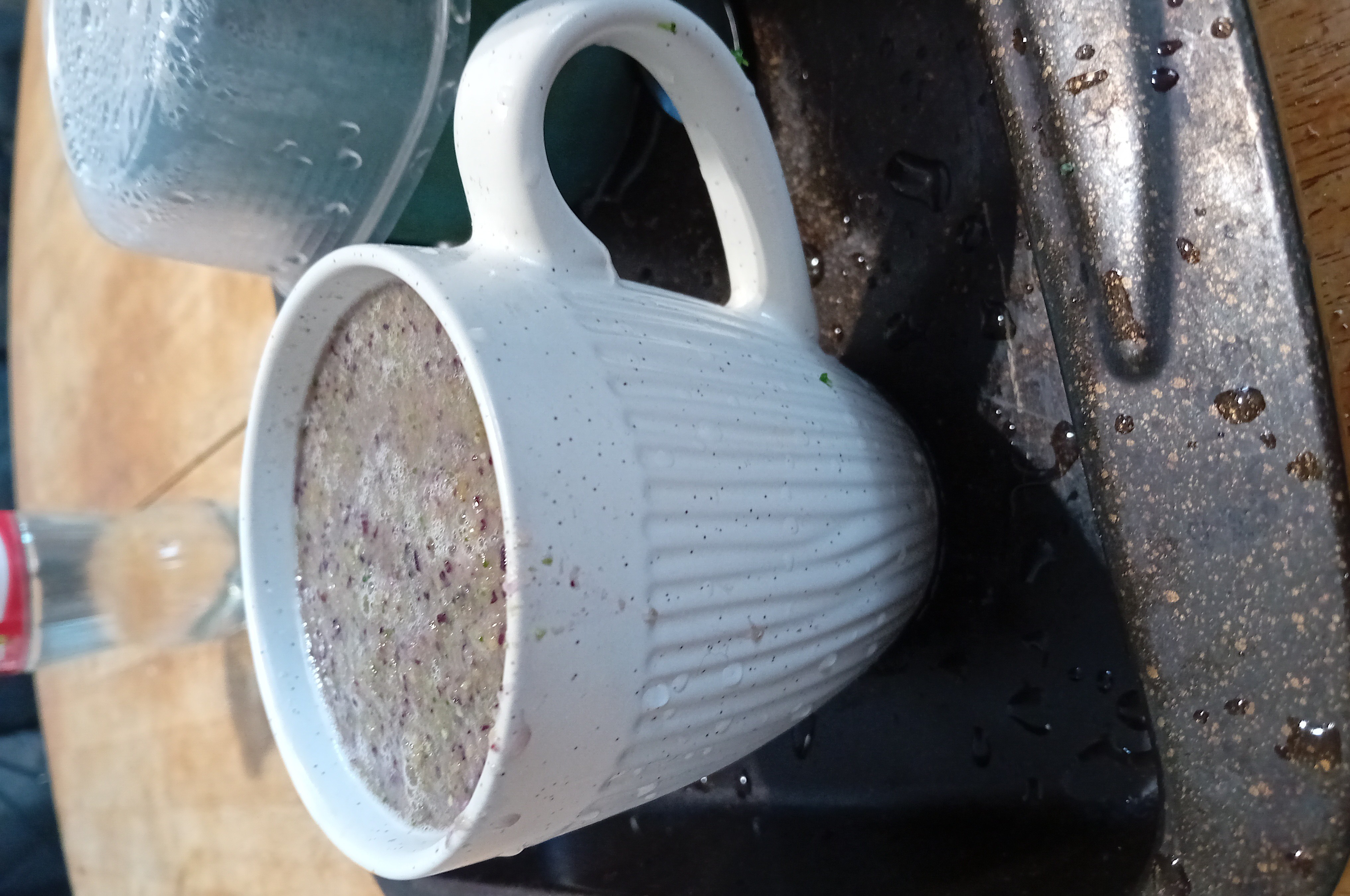 Fruit smoothie in mug