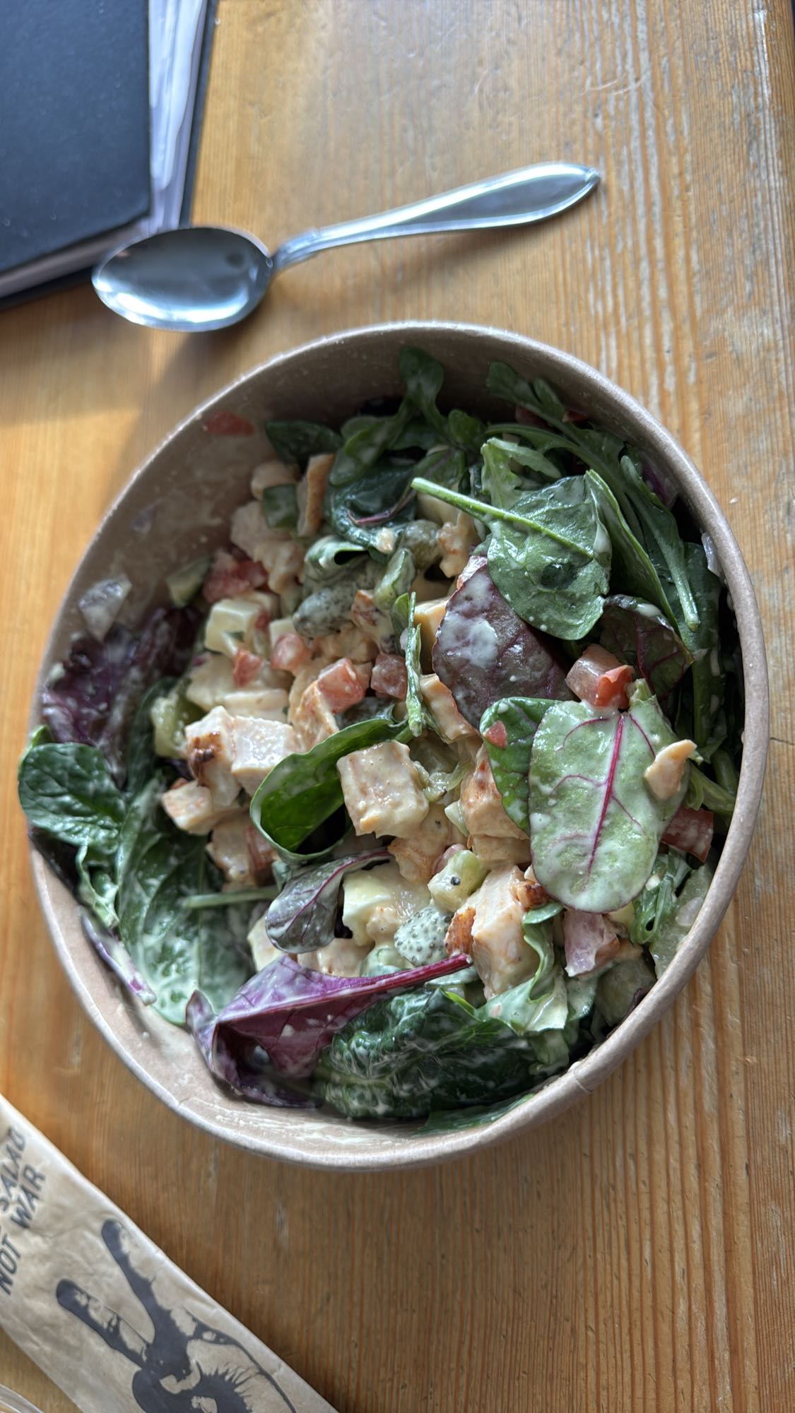 Kycklingsallad med dressing