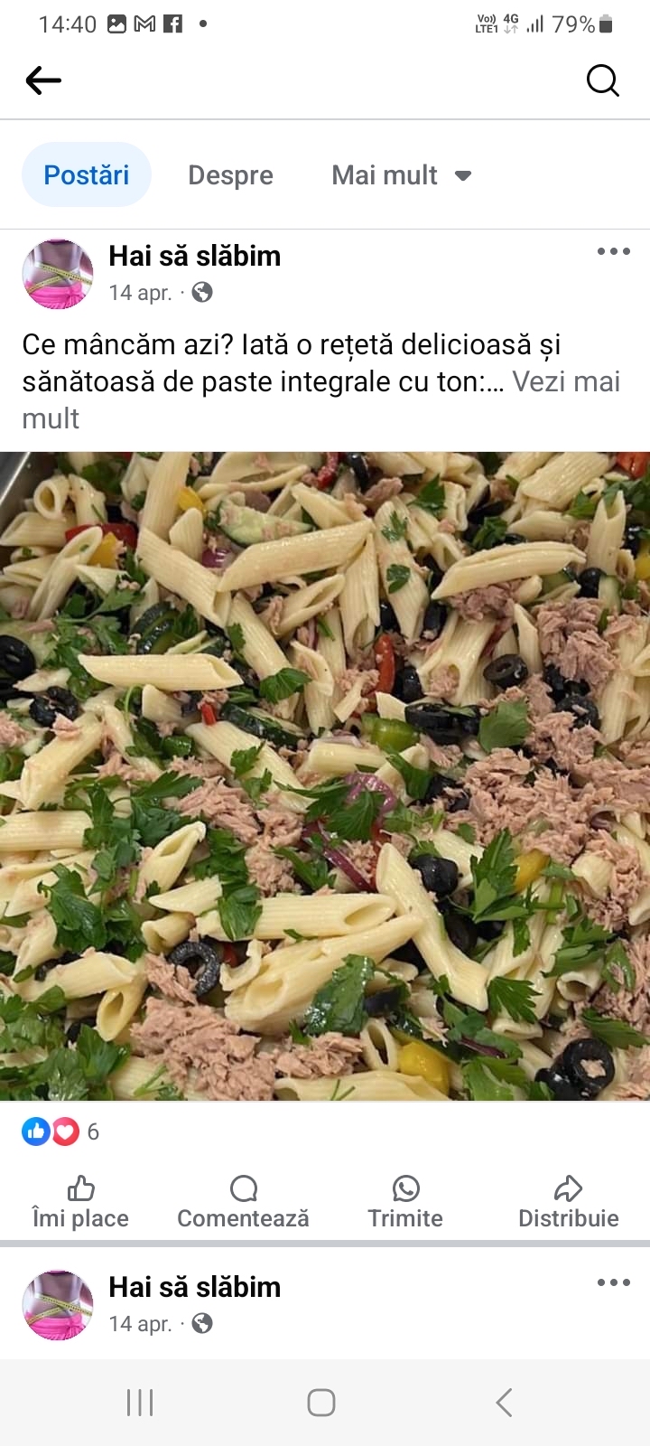 Paste integrale cu ton