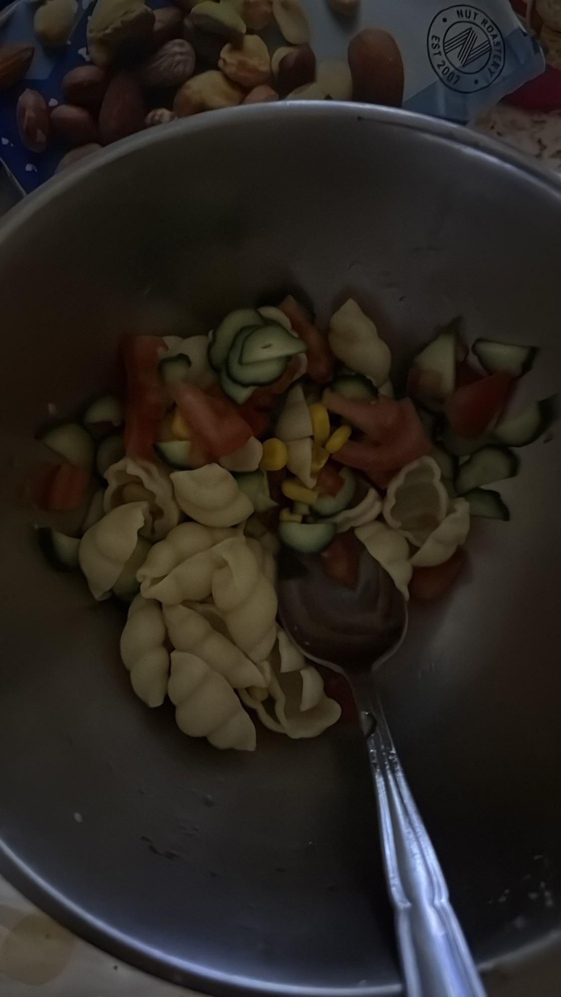 Pastasallad med grönsaker