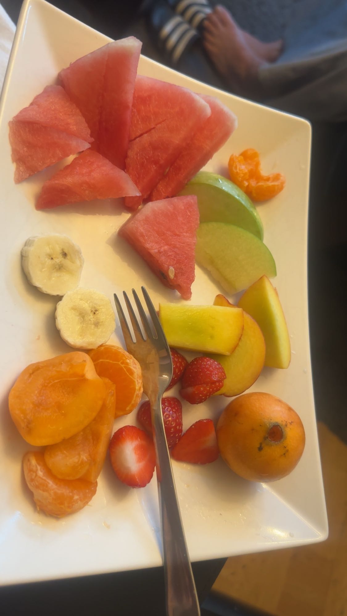 Färsk frukt tallrik