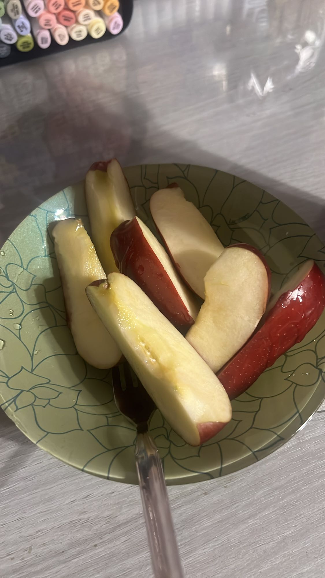 Sliced Red Apple