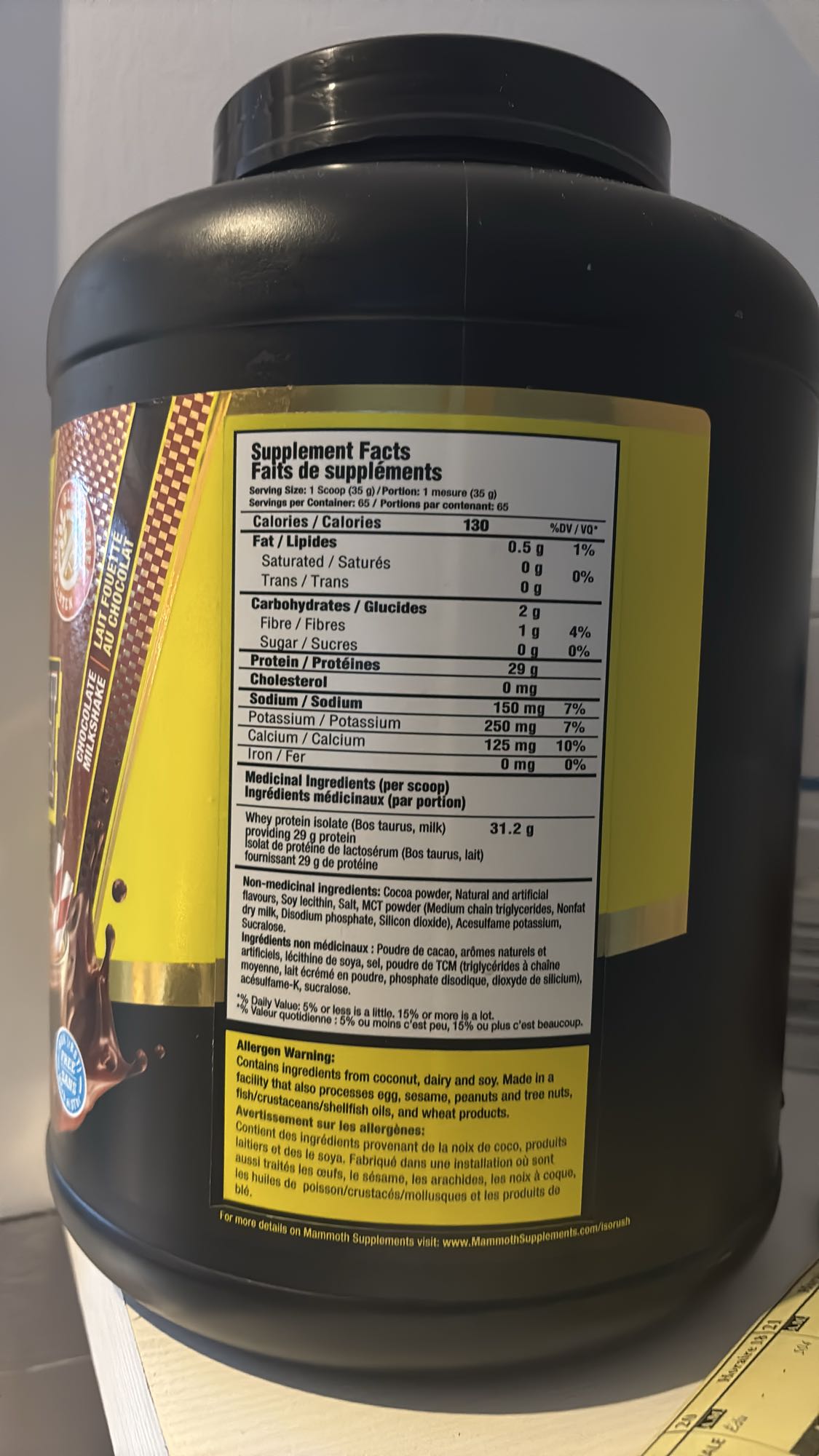 Shake protéiné chocolat