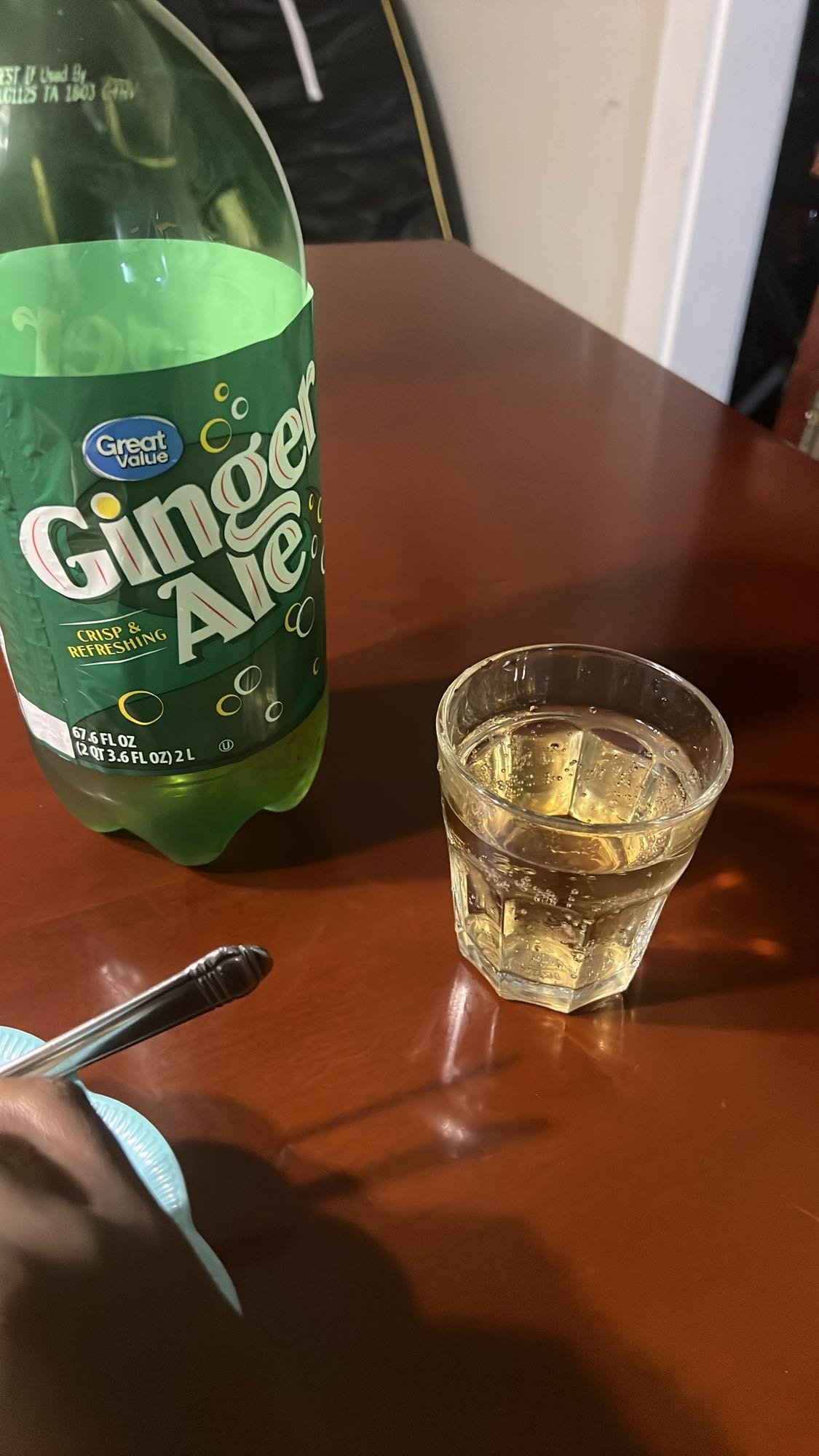 Vaso de ginger ale