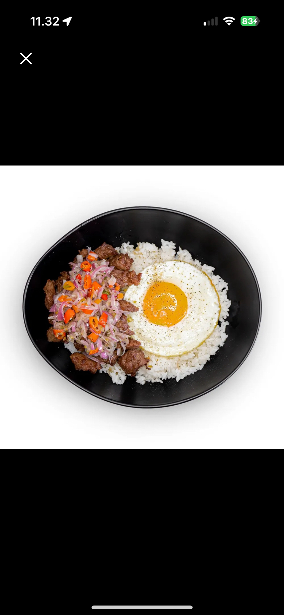 Nasi daging telur mata