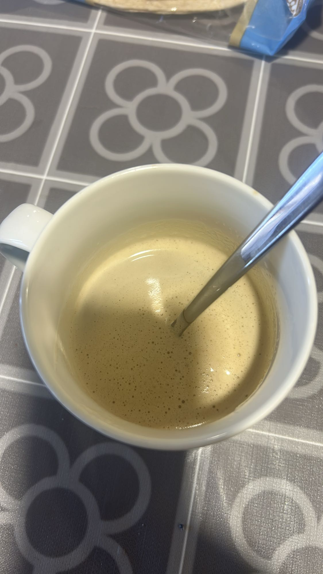 cafè amb llet escumosa