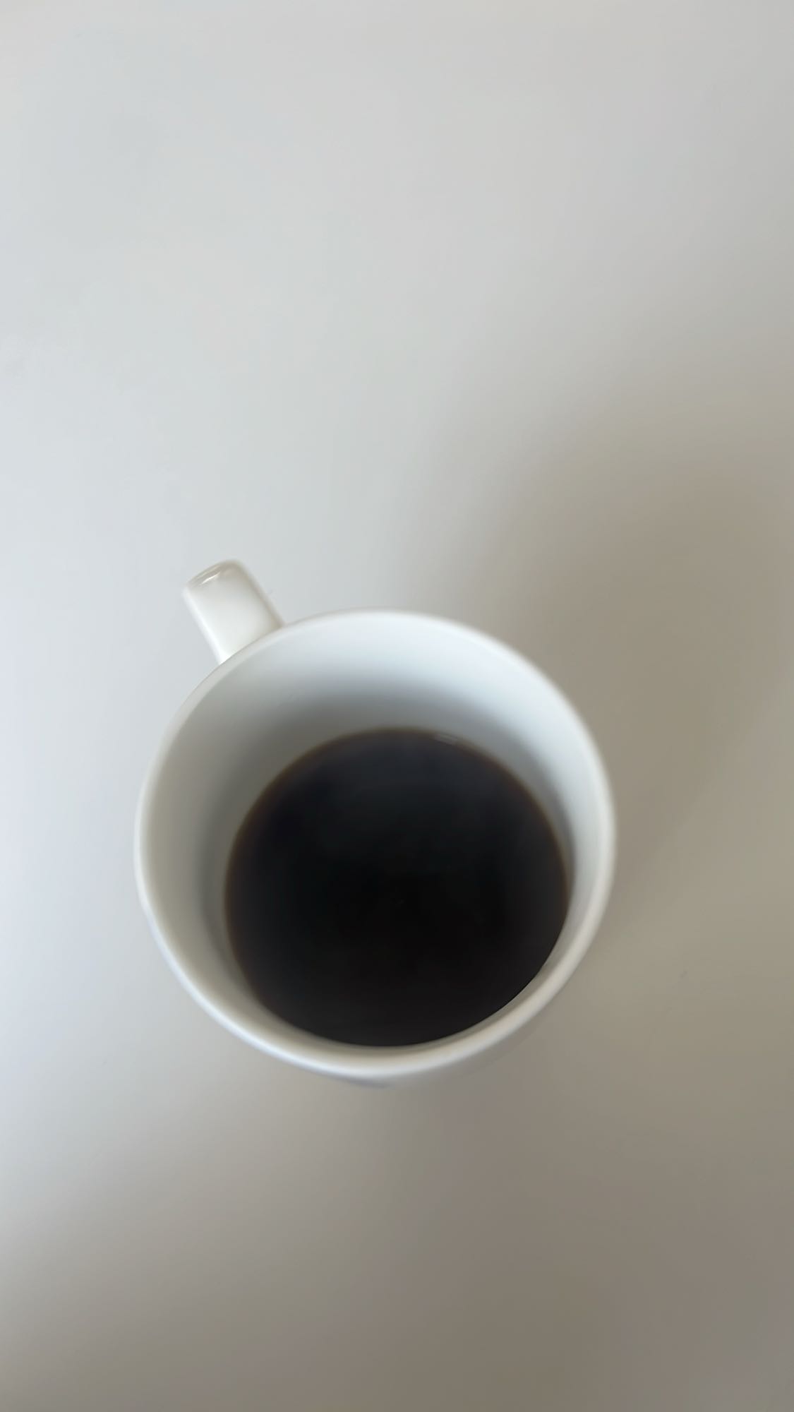 Taza de café negro