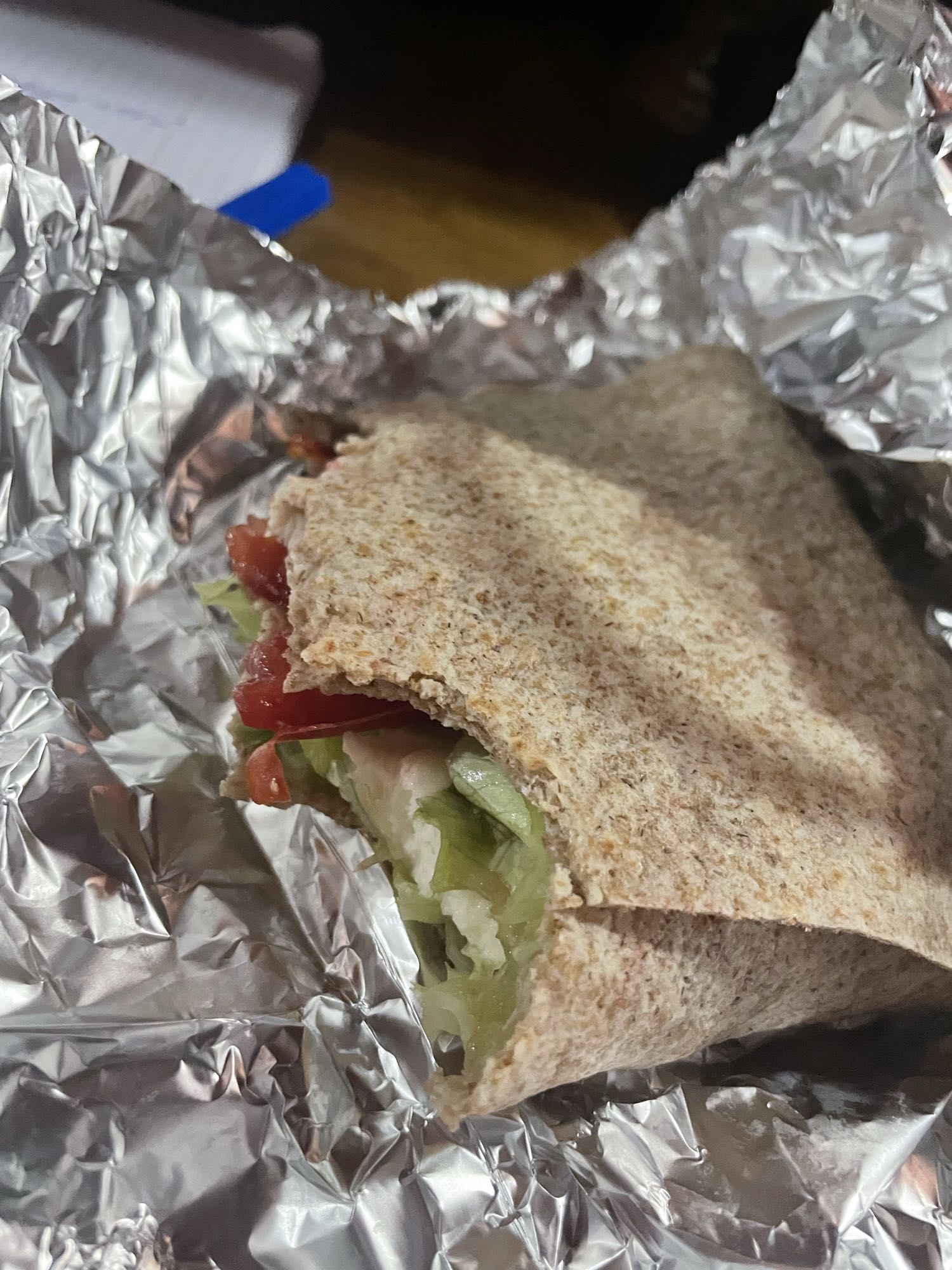 Whole Wheat Veggie Wrap