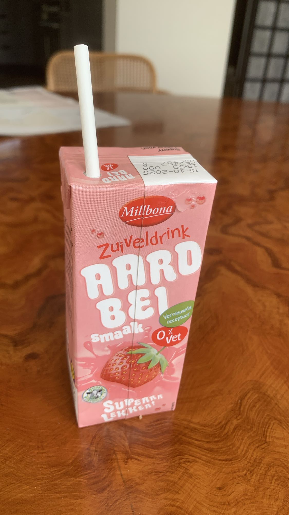 Aardbei zuiveldrink