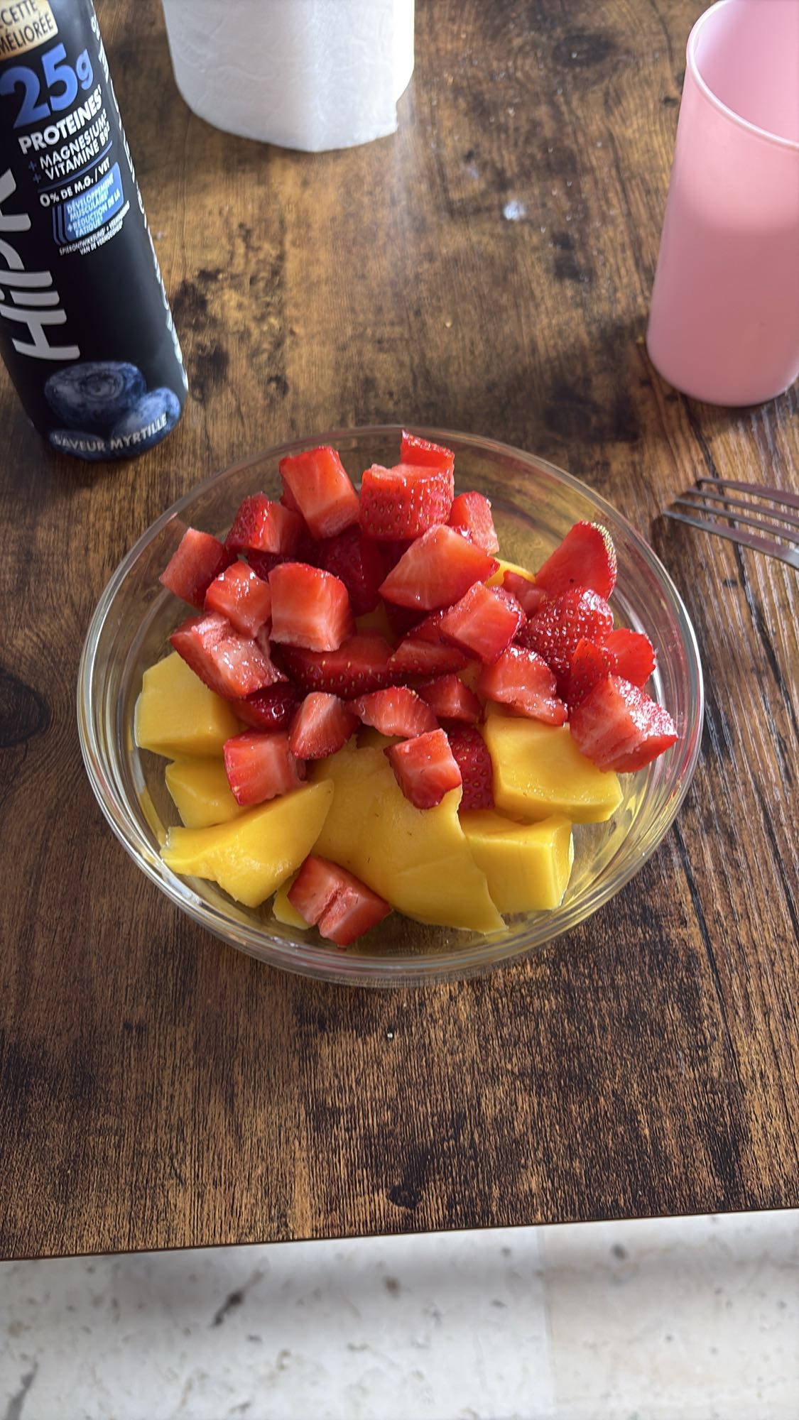 Salade mangue fraise