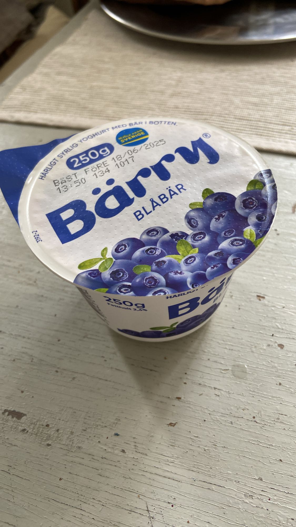 Blåbärsyoghurt Bärry