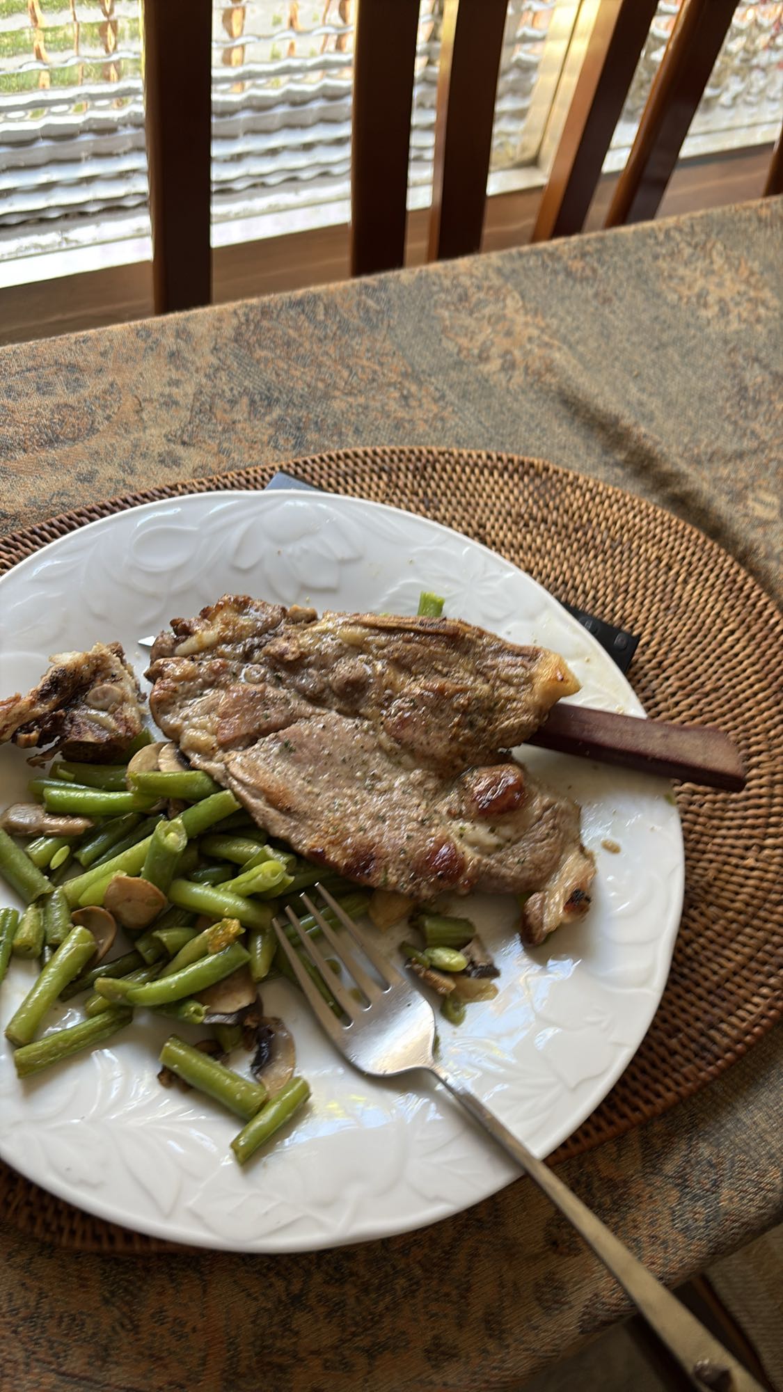 Costilla con vegetales