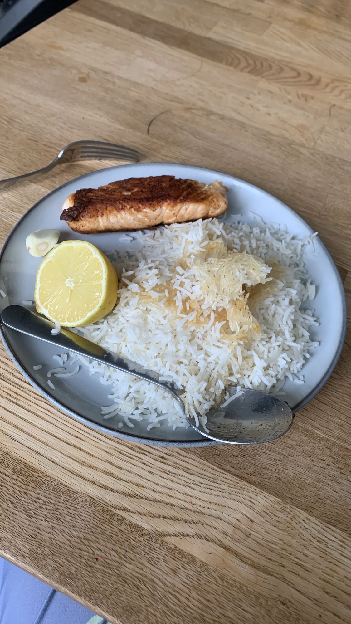 Lax med ris och citron