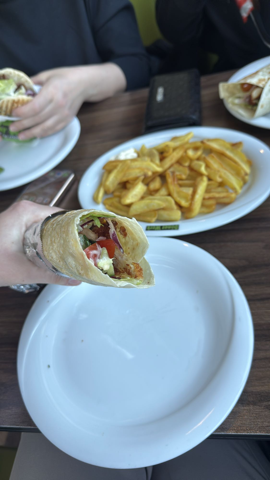Wrap mit Pommes