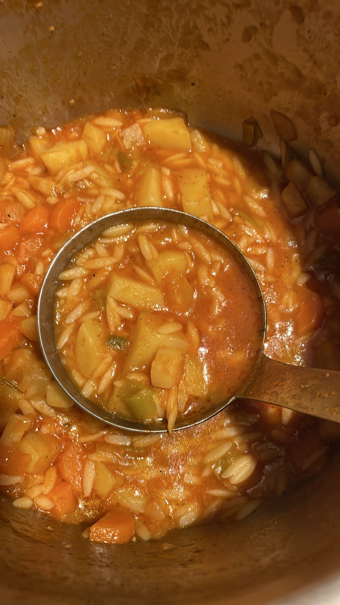 Sopa de verduras con pasta