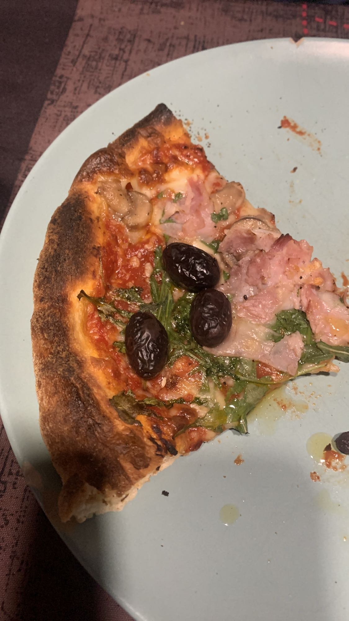 Rebanada de pizza mixta