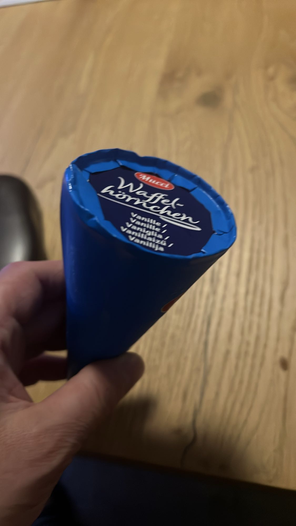 Vanille Waffelhörnchen