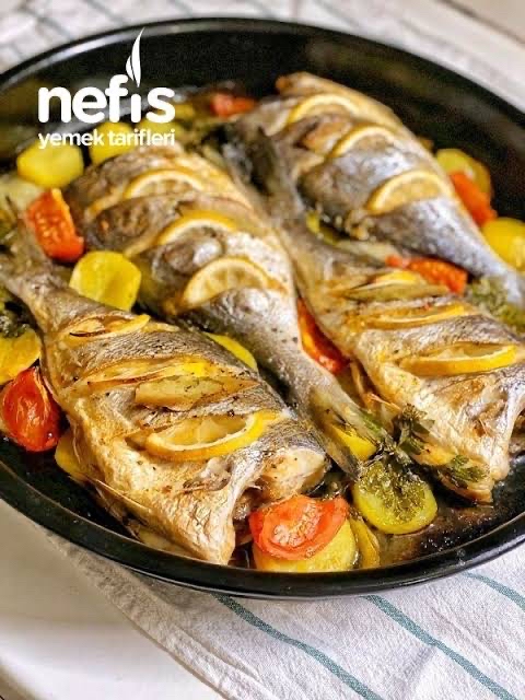 Fırında Levrek ve Sebzeler
