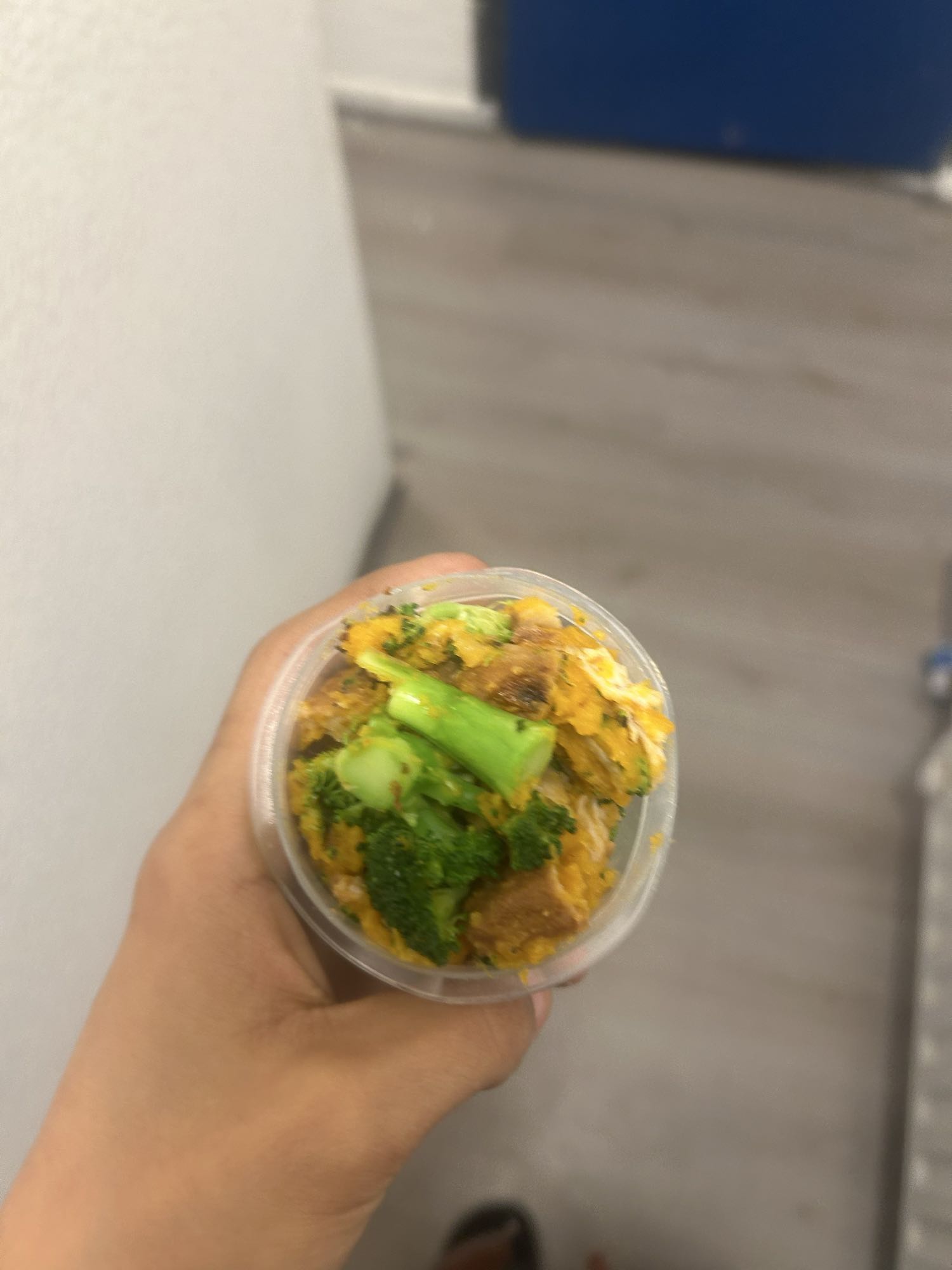 Broccoli rice cup