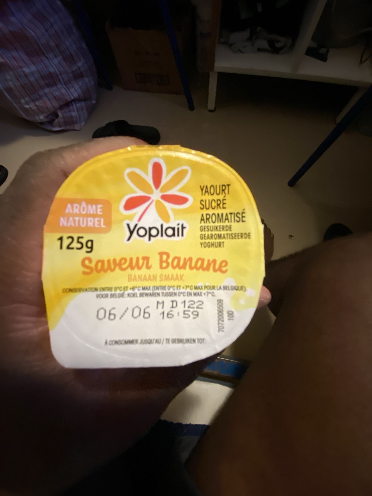 Yaourt banane sucré