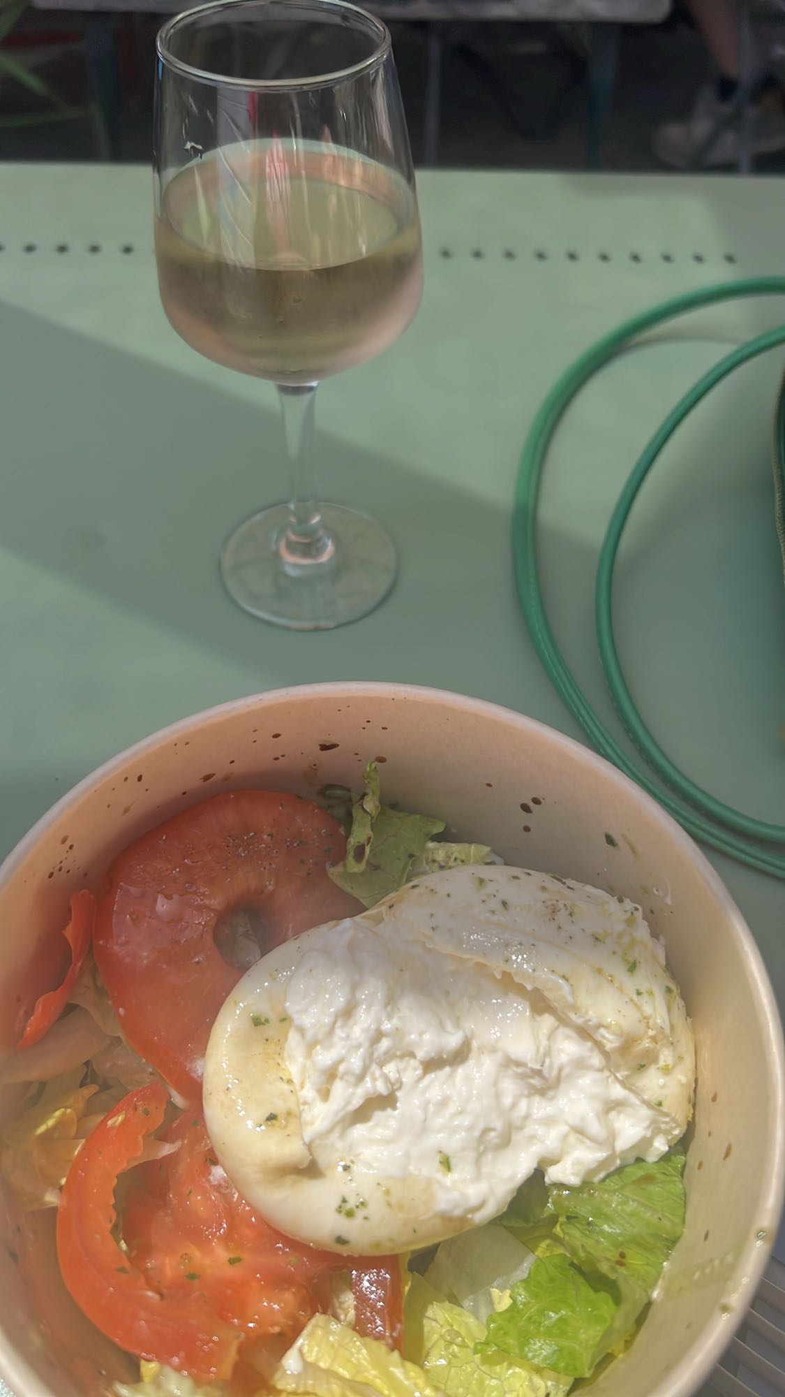 Salade burrata fraîche