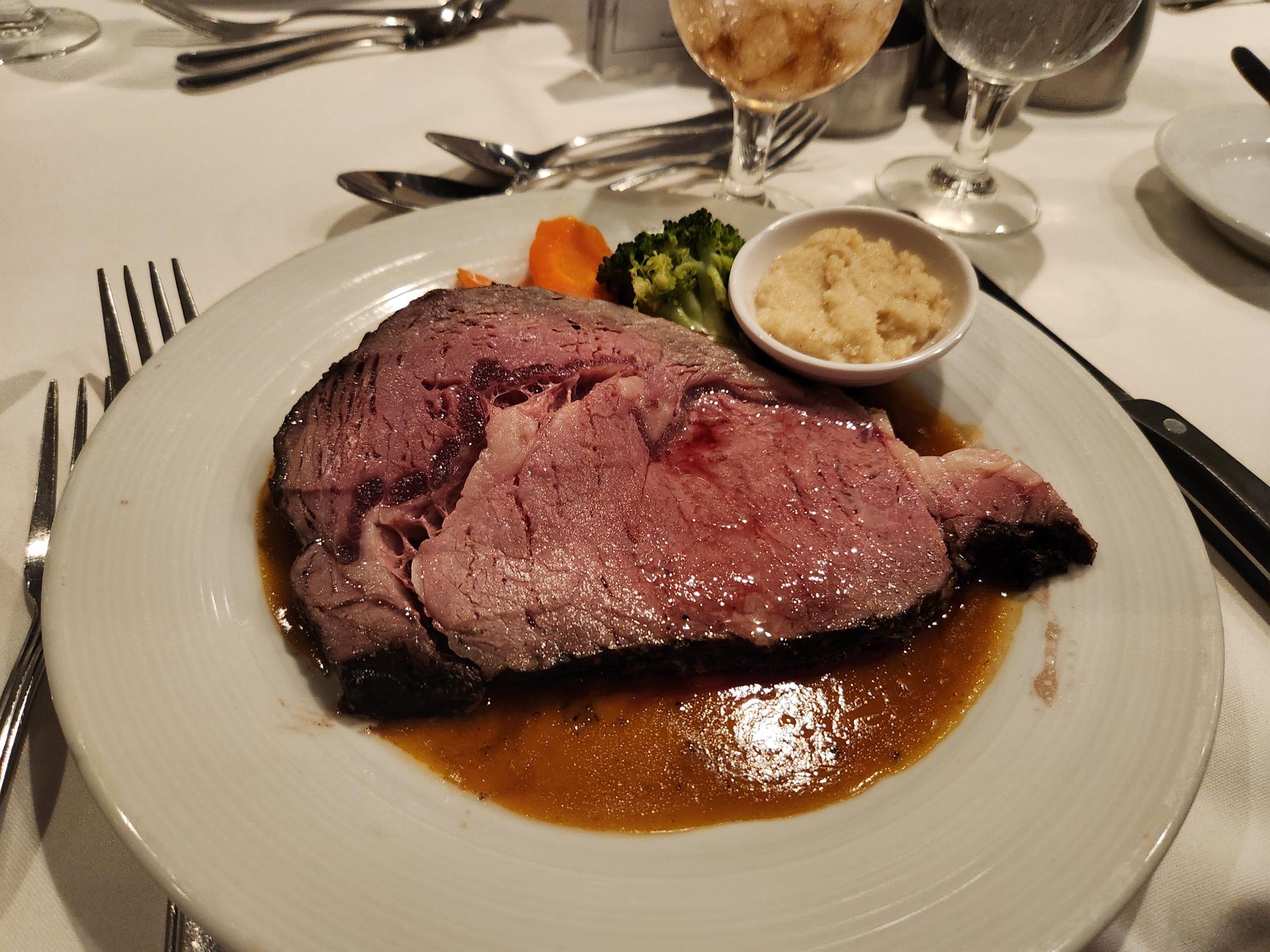 Prime rib dinner