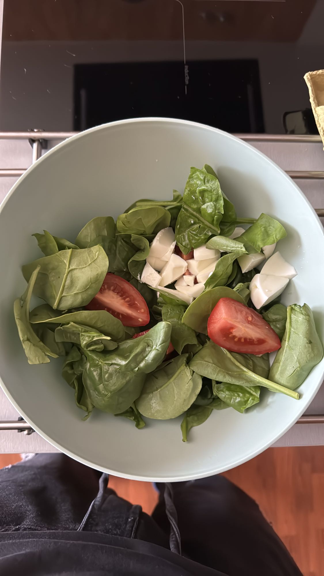 ensalada de espinaca fresca