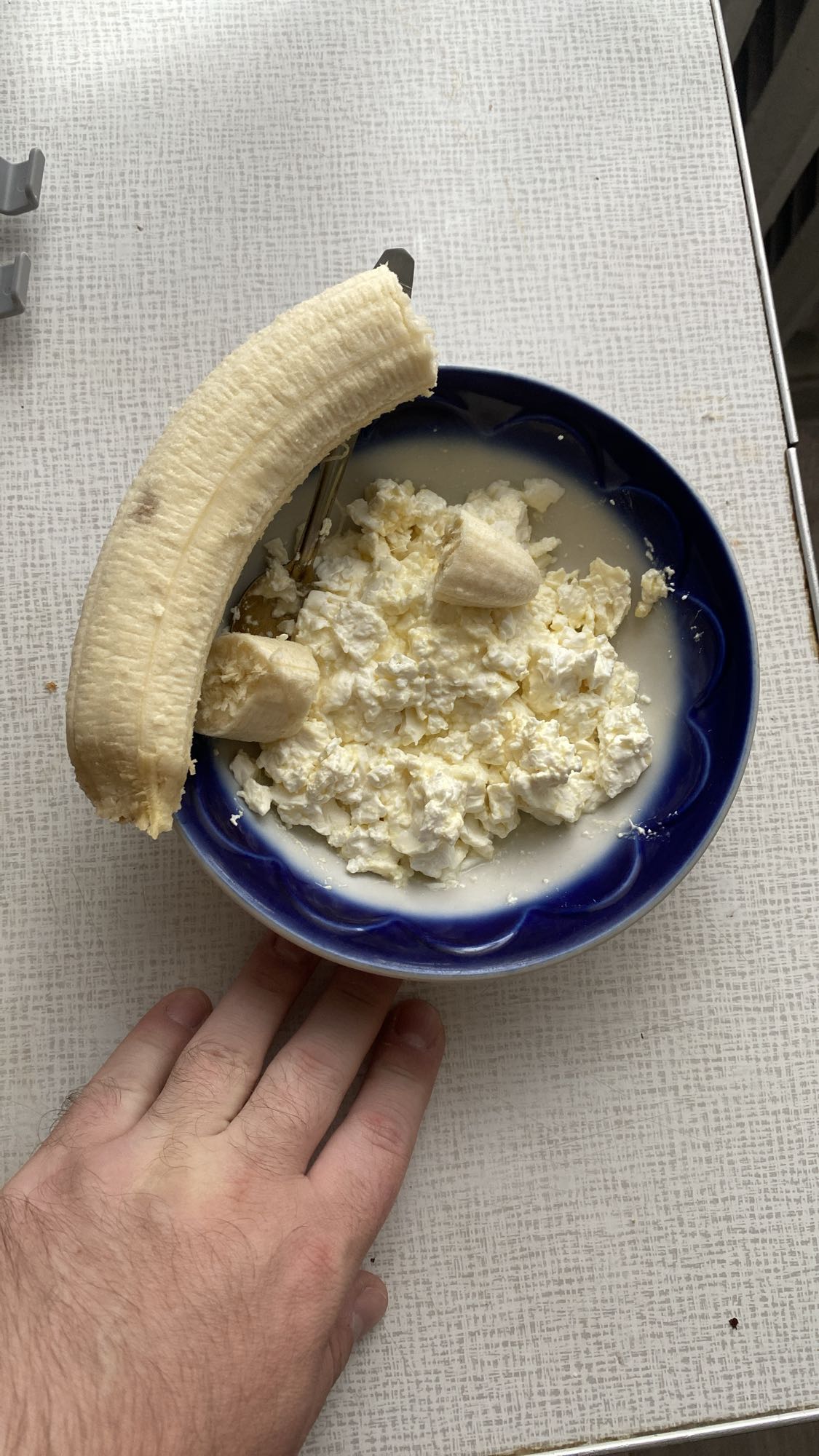 творог с бананом