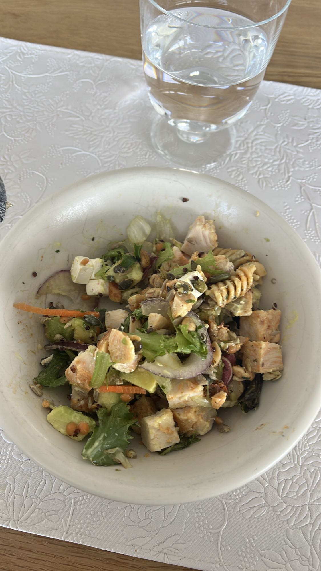 Kycklingsallad med pasta
