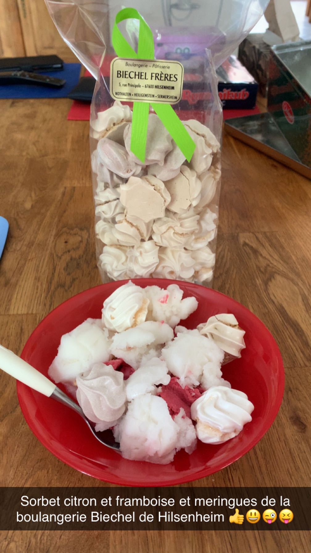 Sorbet citron framboise