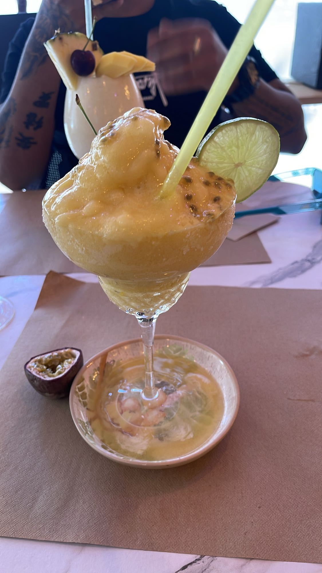 Cóctel de maracuyá