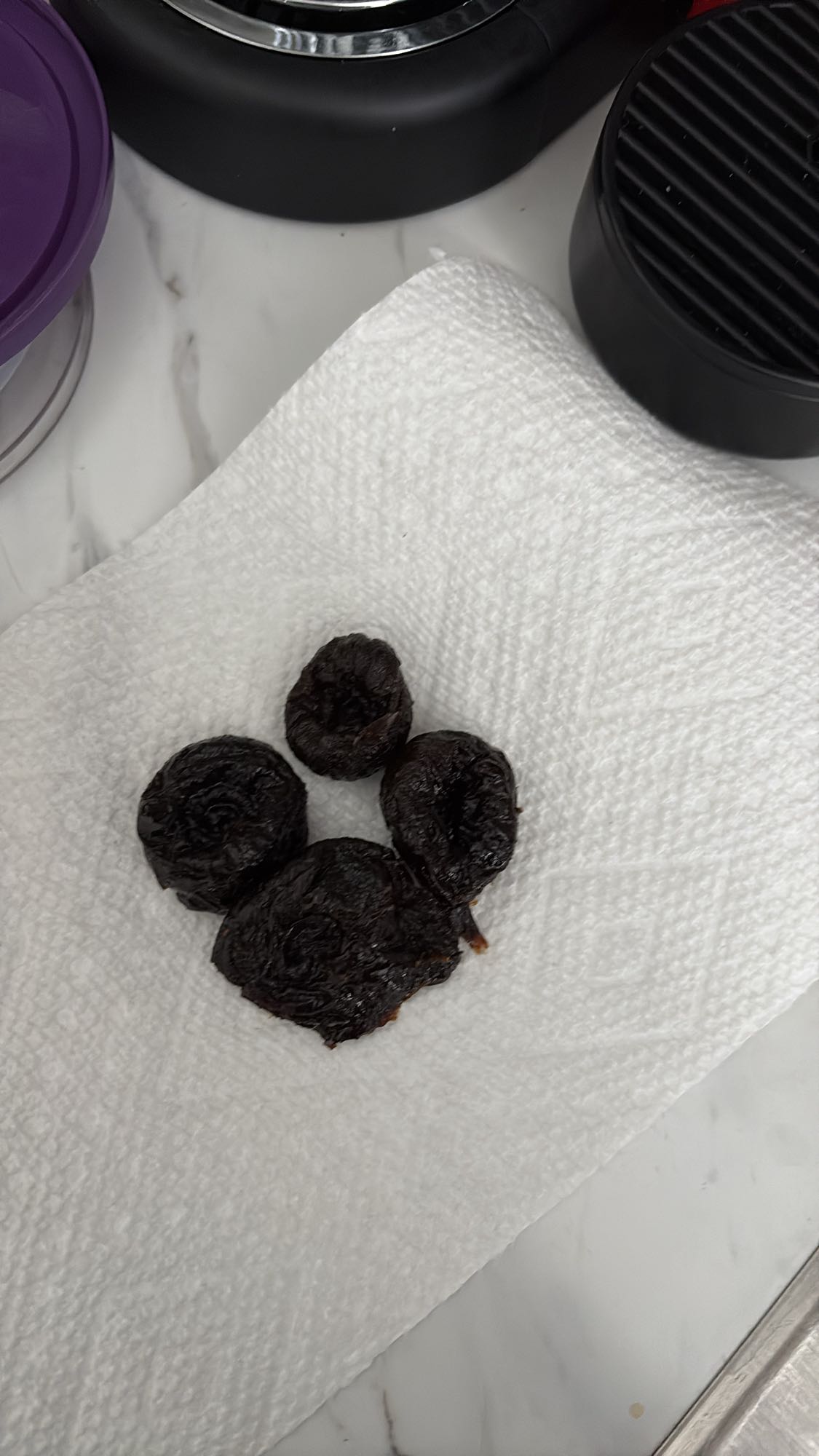 Dried prunes snack