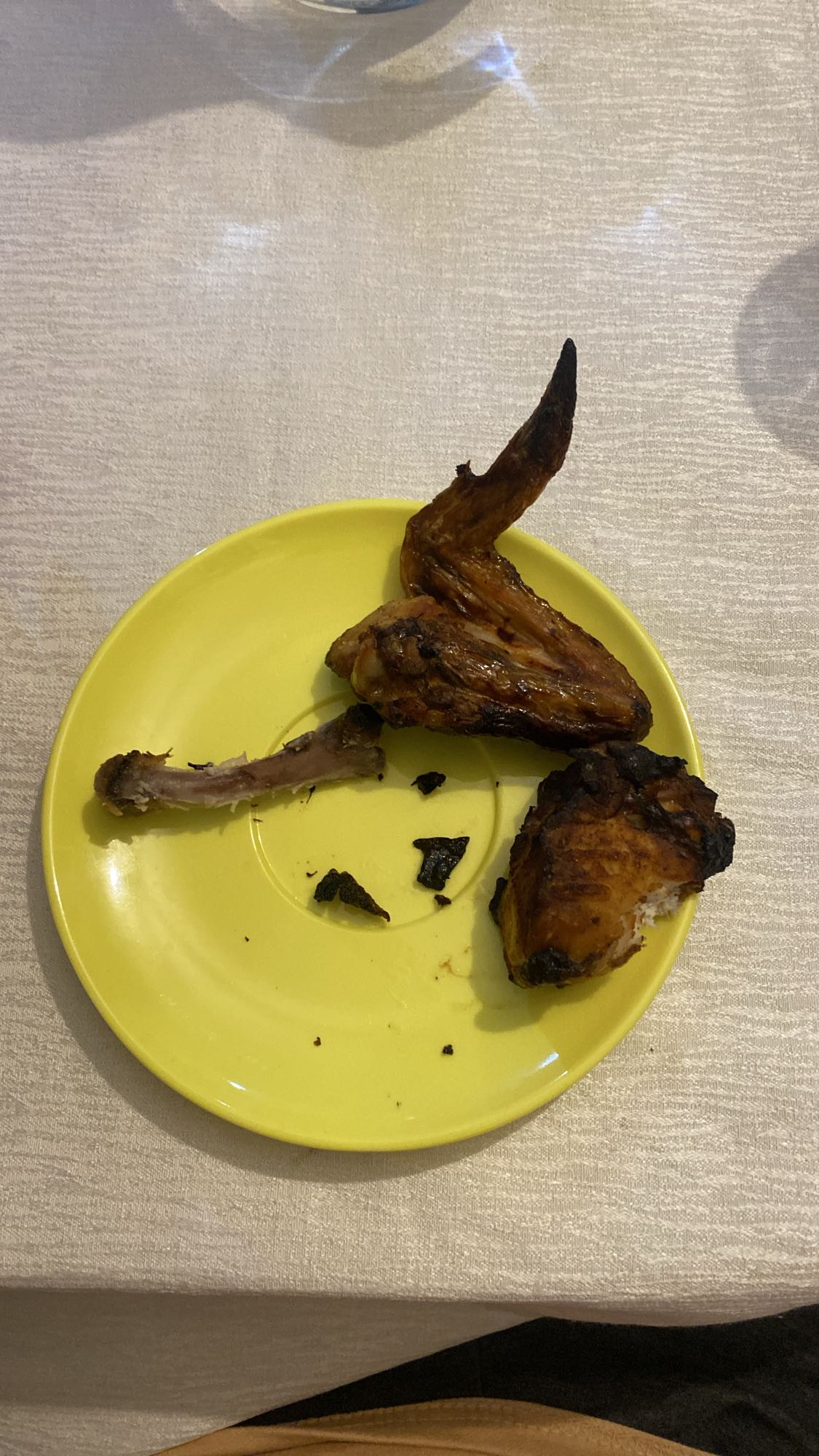 Grilled chicken pieces