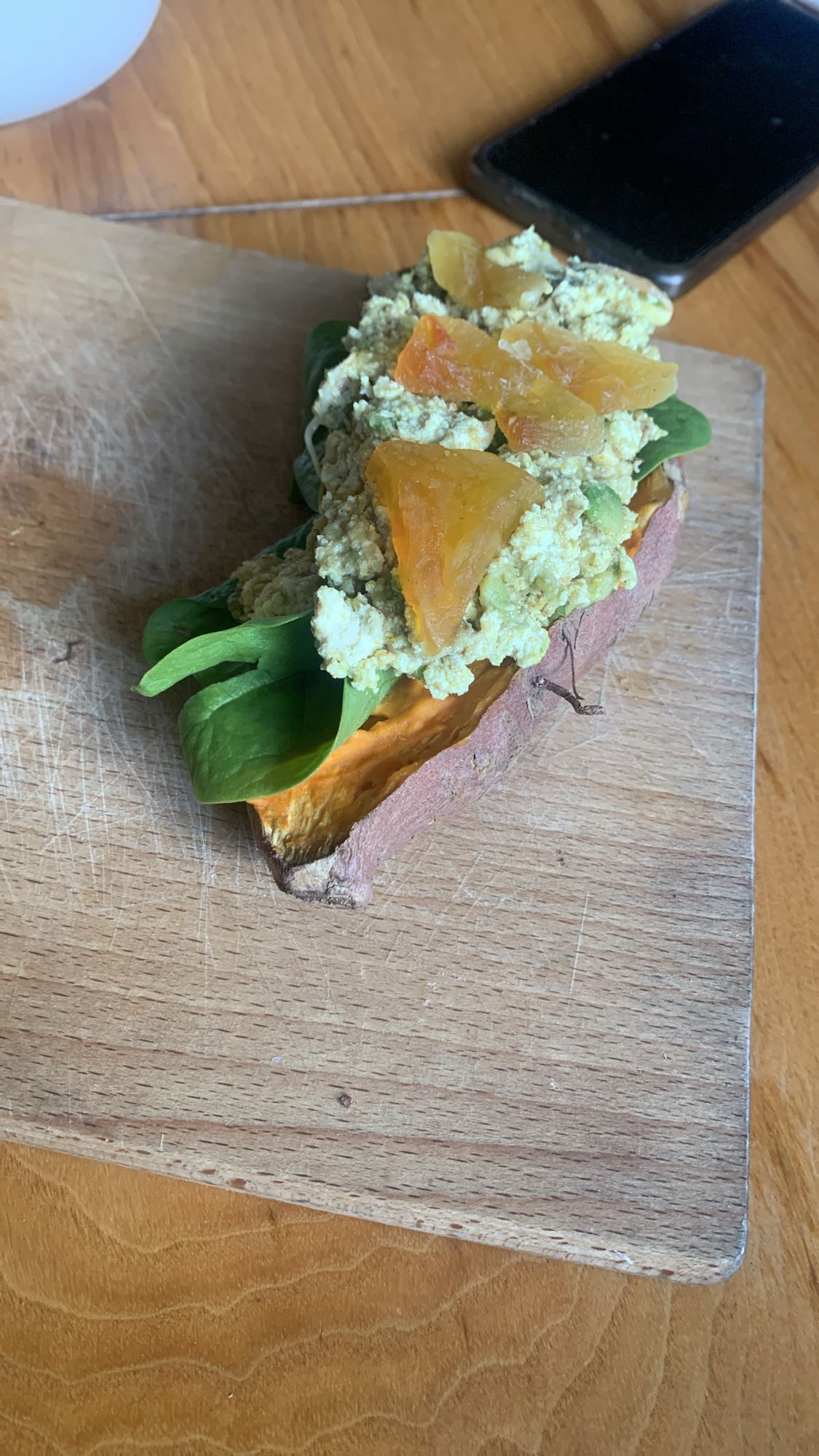 Sweet Potato Open Sandwich