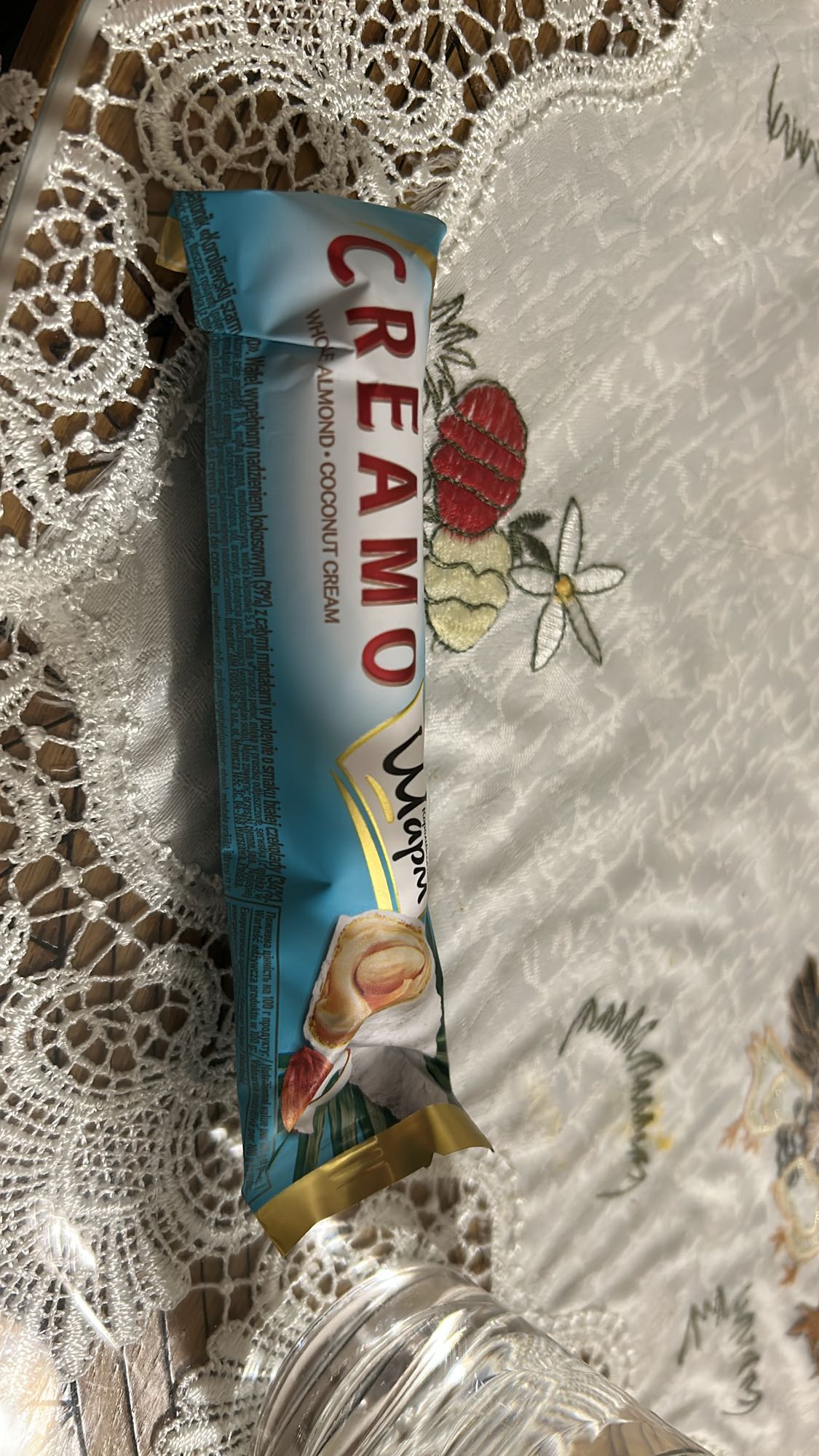 Napolitană cu cremă de cocos