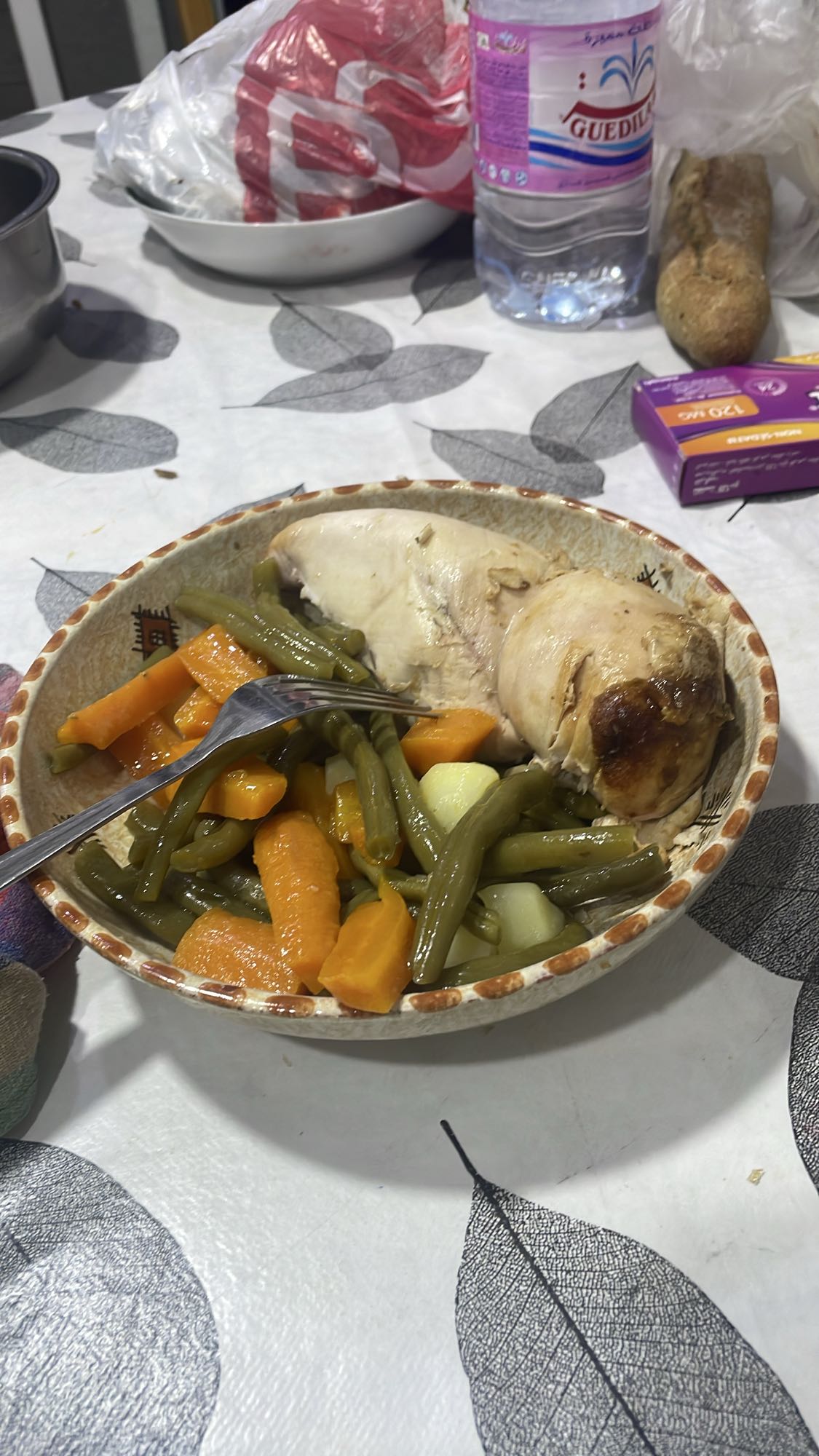 Poulet légumes vapeur