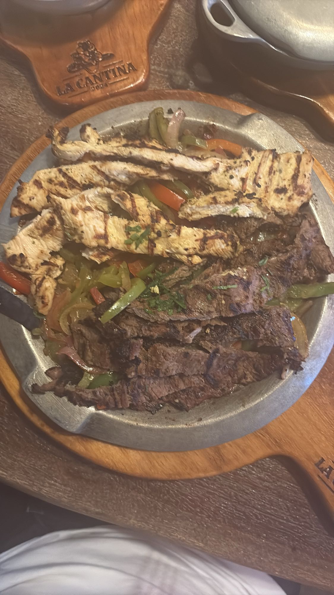 Grilled Chicken & Beef Fajitas