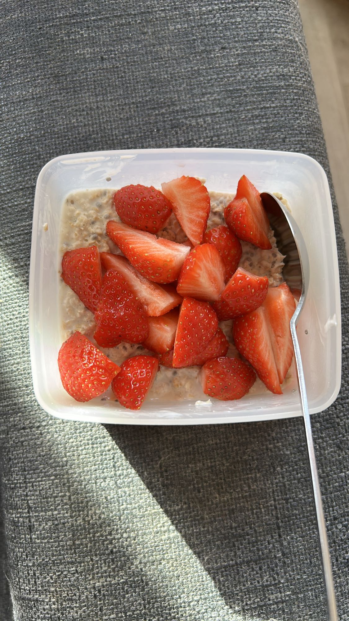 Havregrøt med jordbær