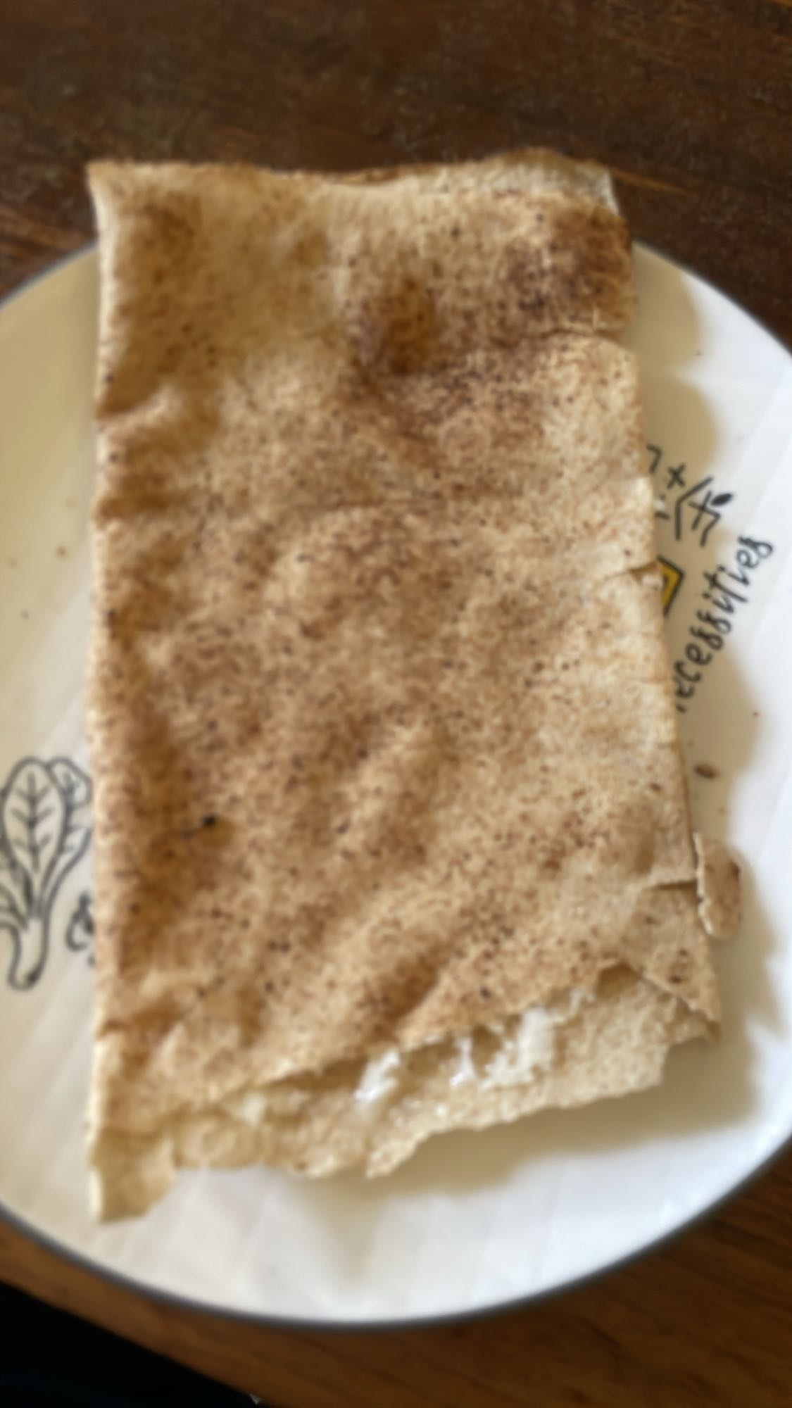 Cinnamon Flatbread Wrap