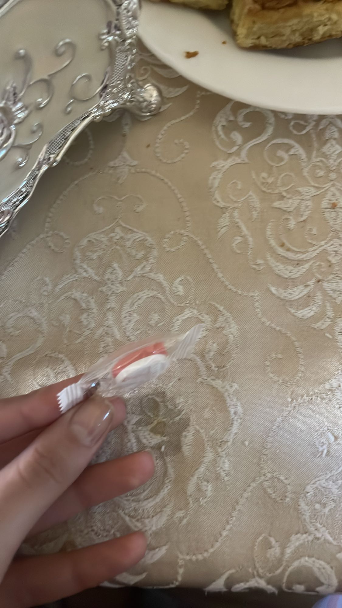 Mint candy and pastry