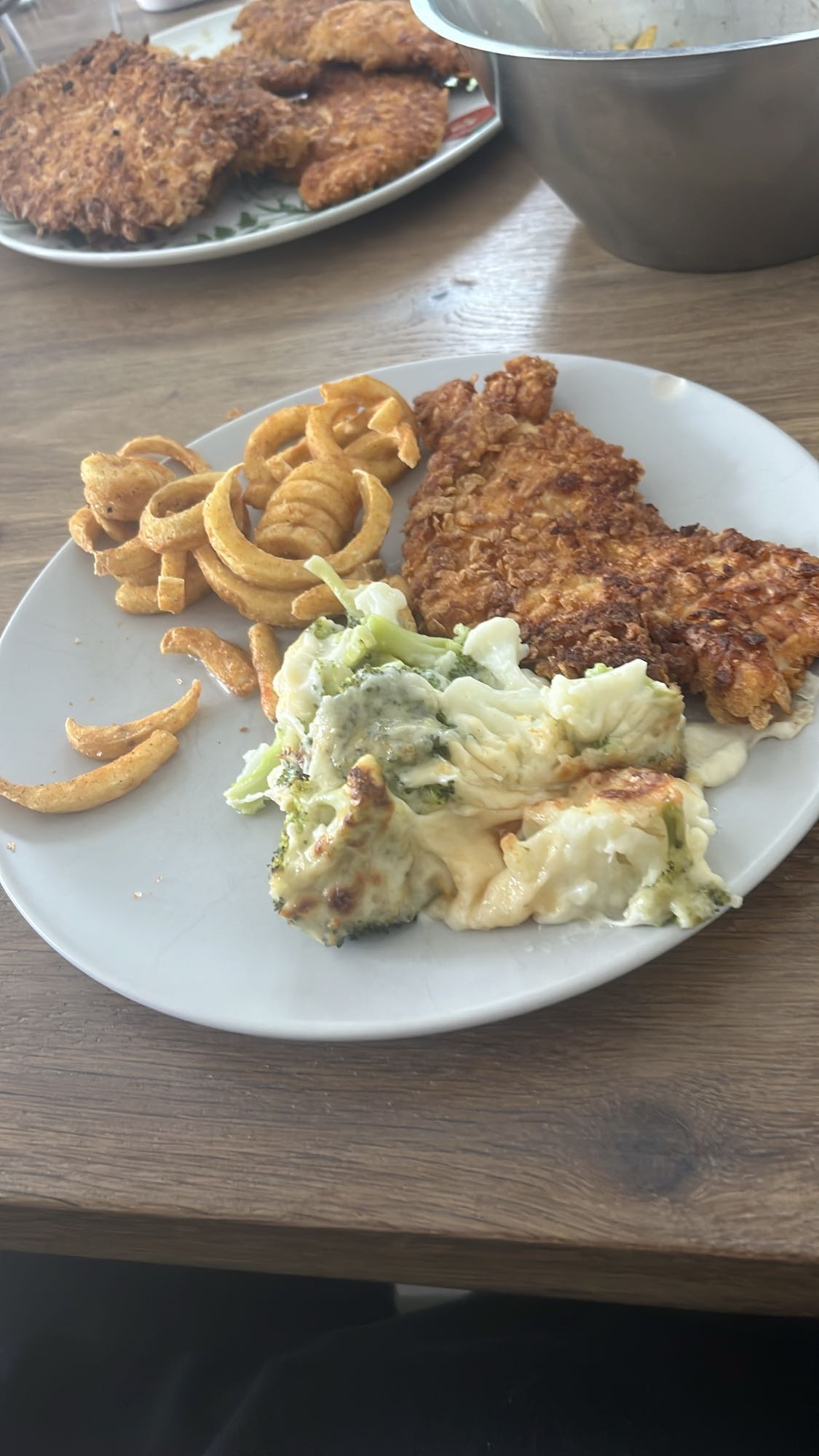 Schnitzel mit Beilagen