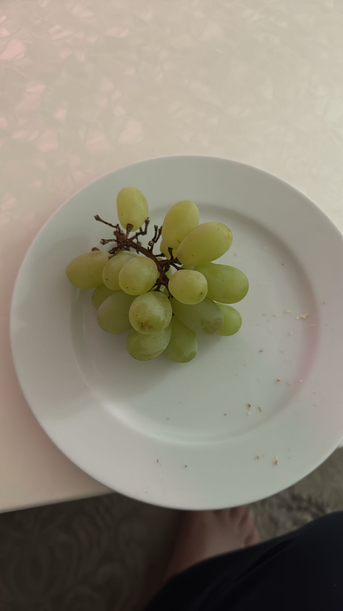 Yeşil üzüm tabağı