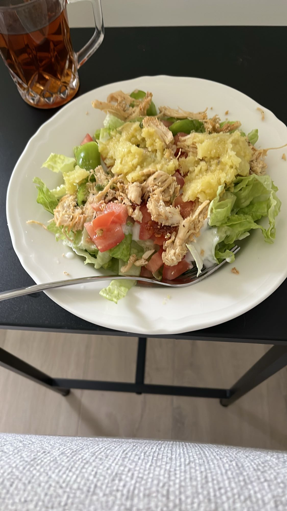 Kycklingsallad med potatis