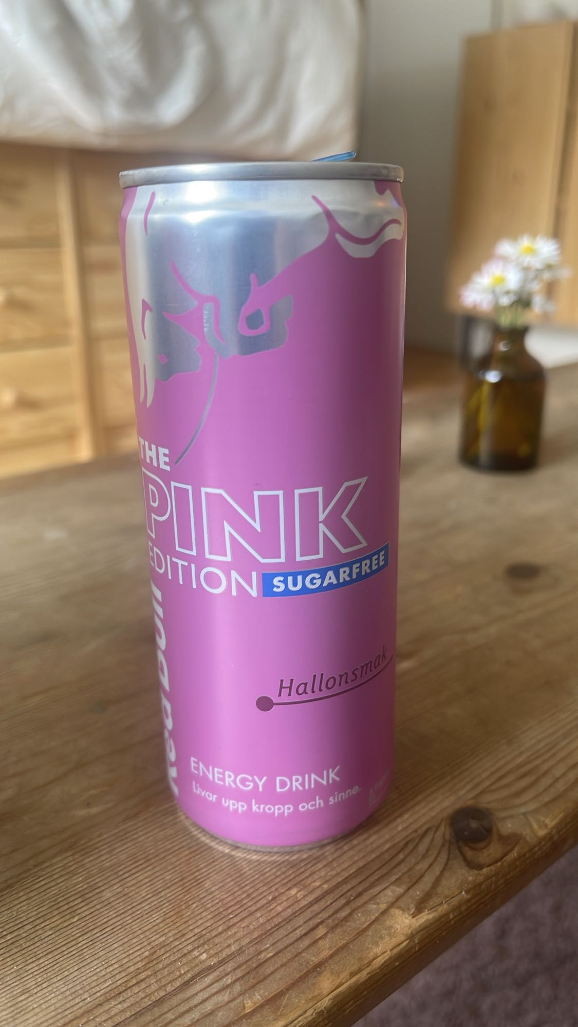 Sockerfri energidryck hallon