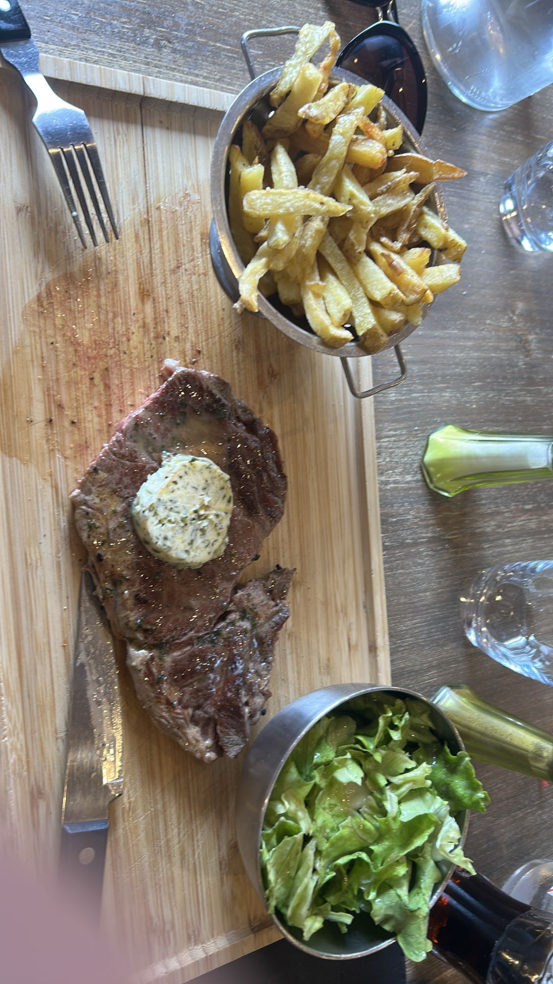 steak frites salade