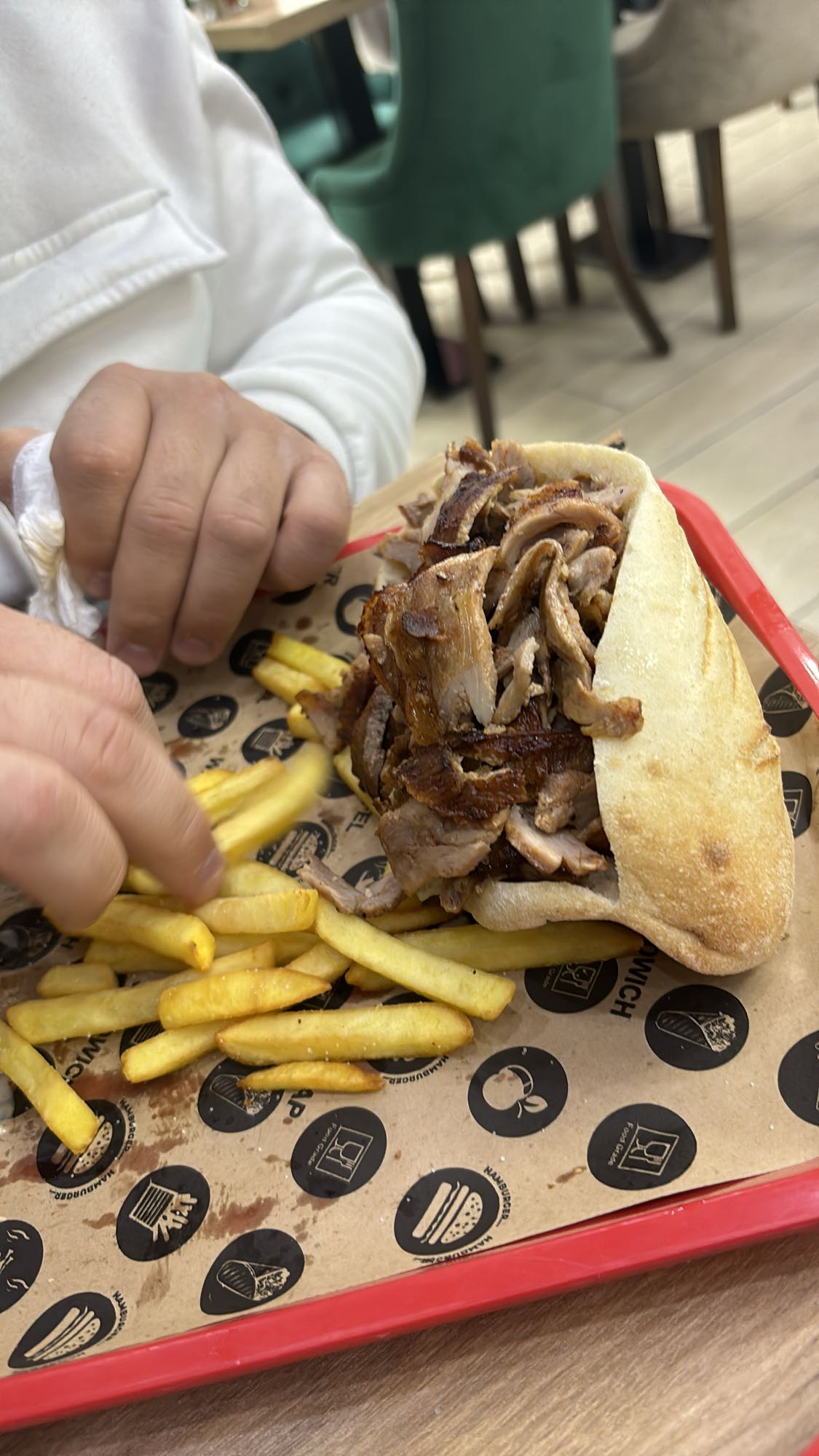 Kebab avec frites